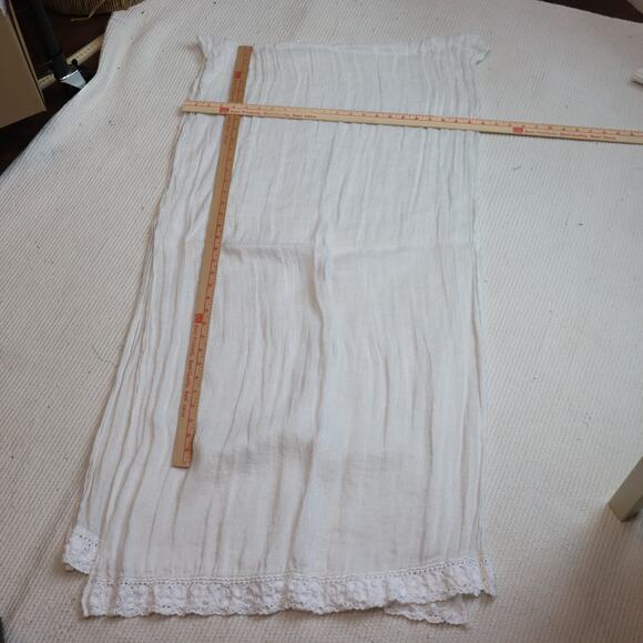 CP Shades White Sparkle Linen XL Tank Top and Scarf Shawl Wrap - Picture 6 of 13